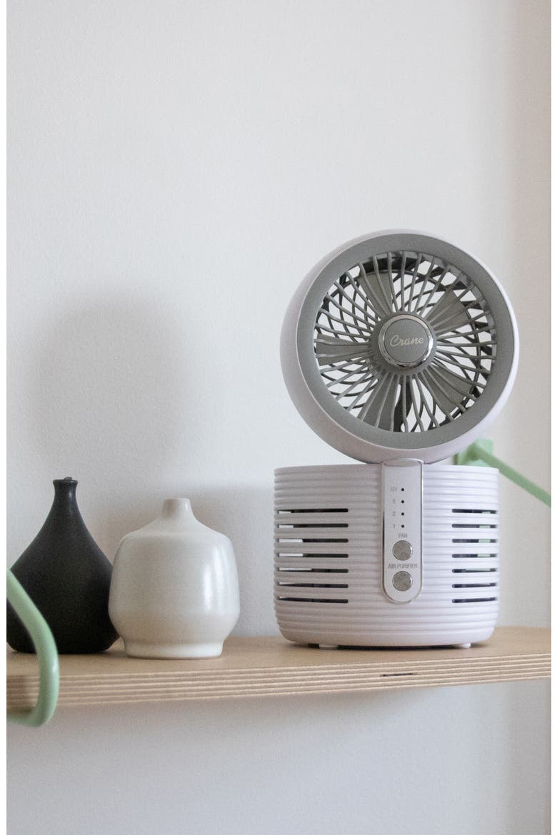 Desktop Air Purifier, Alternate, color, WHITE