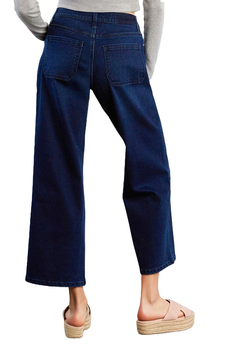 HINT OF BLU High Waist Ankle Relaxed Straight Leg Jeans, Alternate, color, Resort Blue