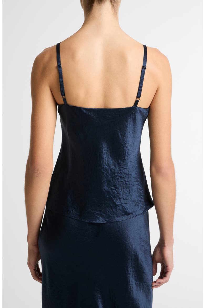 Crinkle Satin Camisole, Alternate, color, COASTAL