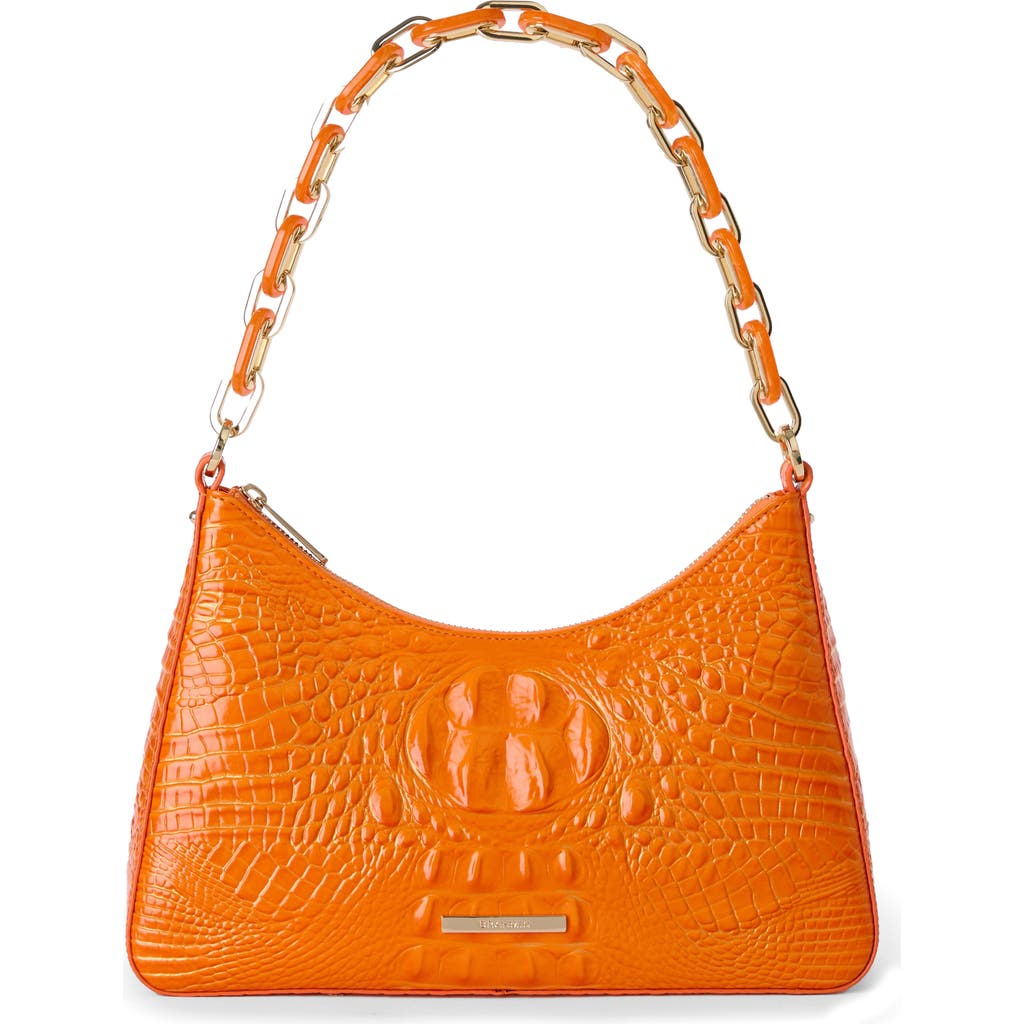 Brahmin Mod Esme Croc Embossed Shoulder Bag