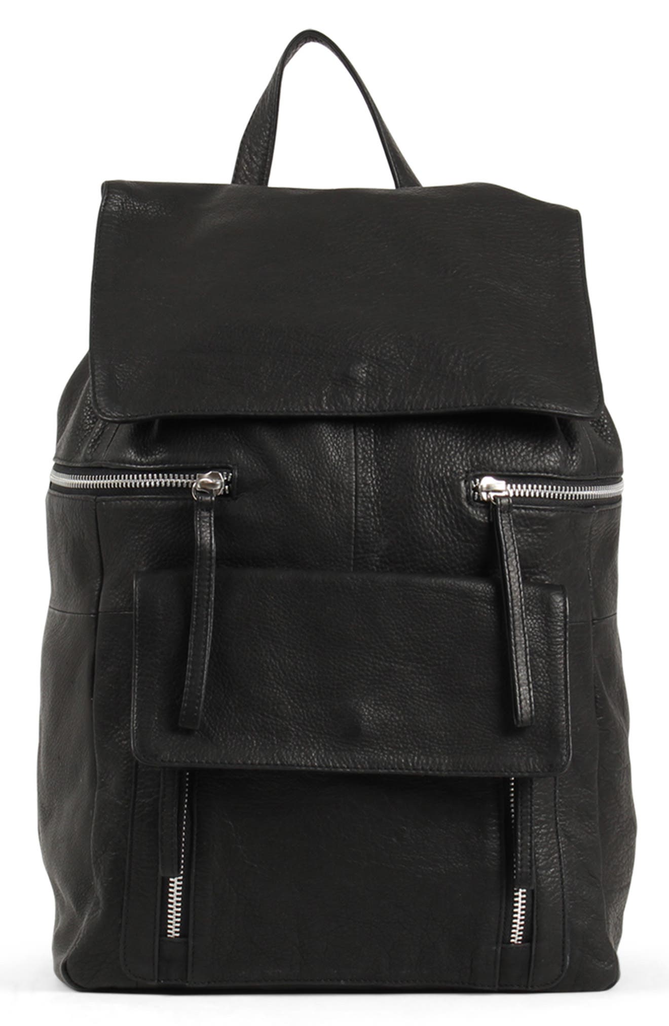 DAY & MOOD Hannah Leather Backpack, Main, color, 