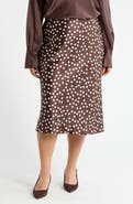 Renee C Polka Dot Print Maxi Skirt