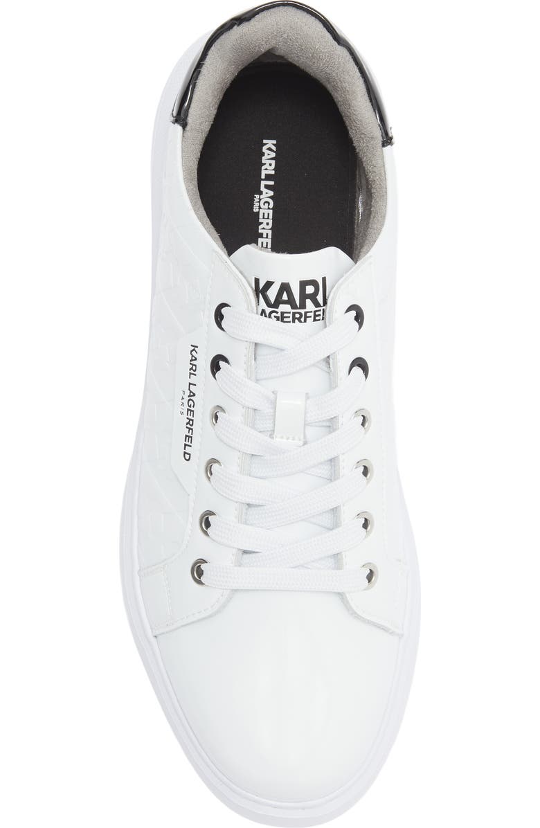 KARL LAGERFELD PARIS Karl Profile Low Top Sneaker, Alternate, color, White