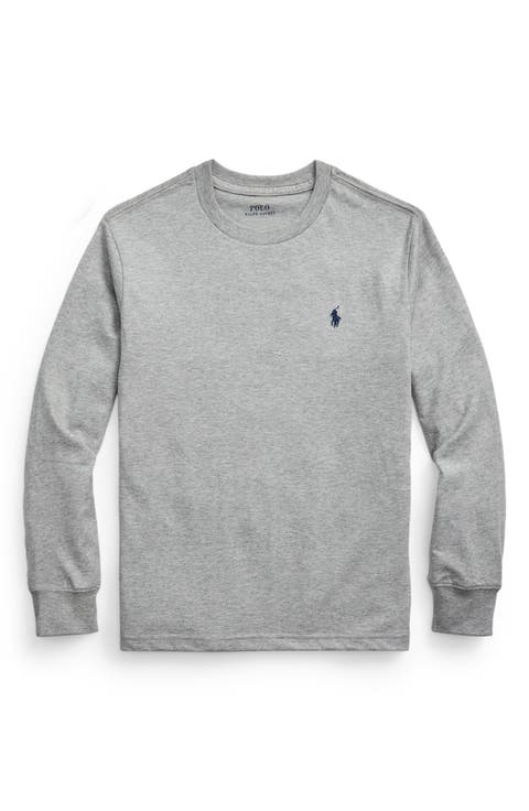 Kids' Long Sleeve Cotton Jersey T-Shirt (Big Kid)