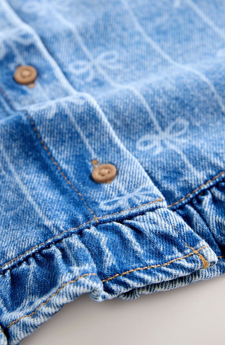 NEXT Kids' Bow Stripe Denim Tank, Alternate, color, Blue