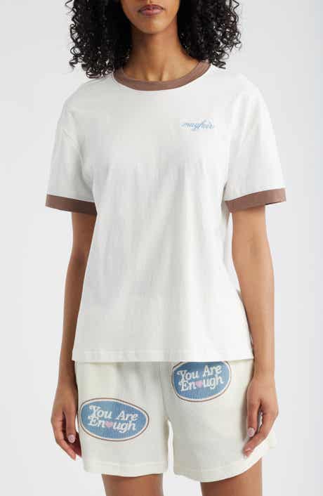 THE MAYFAIR GROUP You Are Enough Cotton Ringer T-Shirt