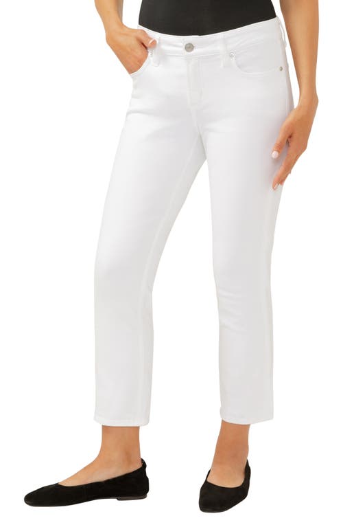 Shop Silver Jeans Co. Elyse Curvy Mid Rise Capri Jeans In White