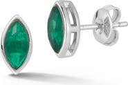 GLAZE JEWELRY Marquise Cubic Zirconia Stud Earrings