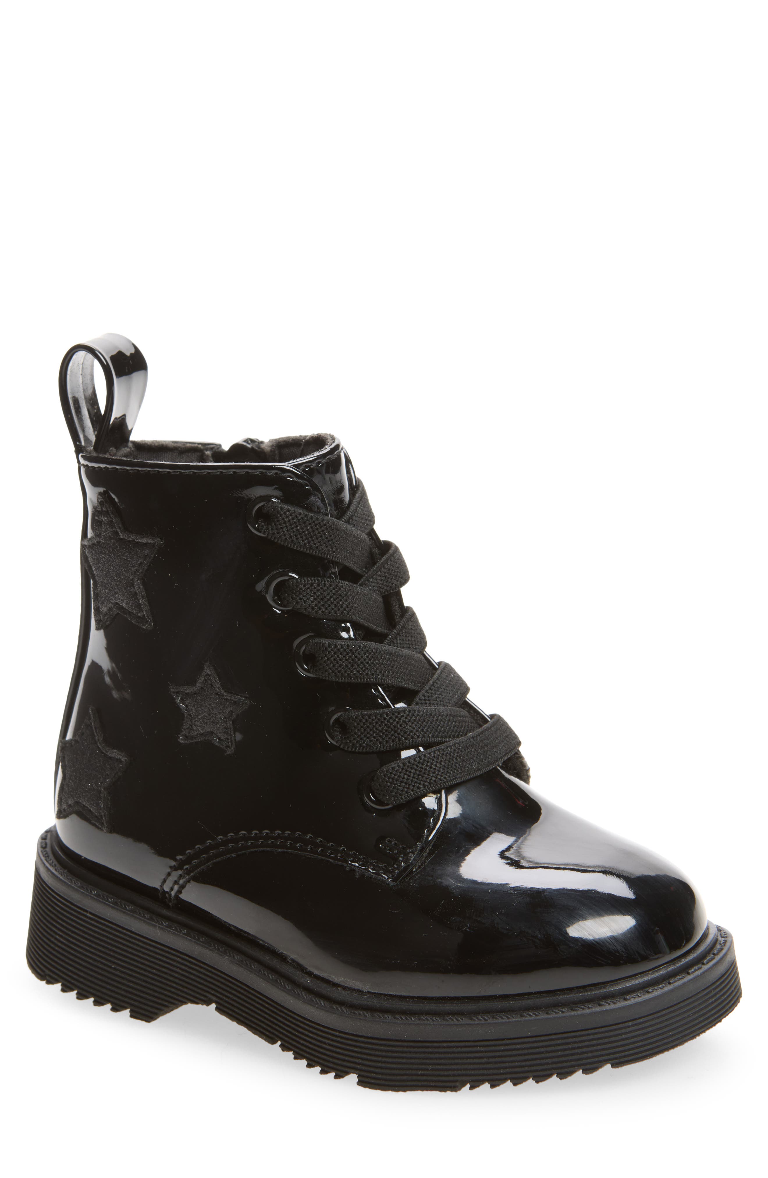 Kids' Valor Star Faux Leather Combat Boot
