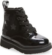 Harper Canyon Kids' Valor Star Faux Leather Combat Boot