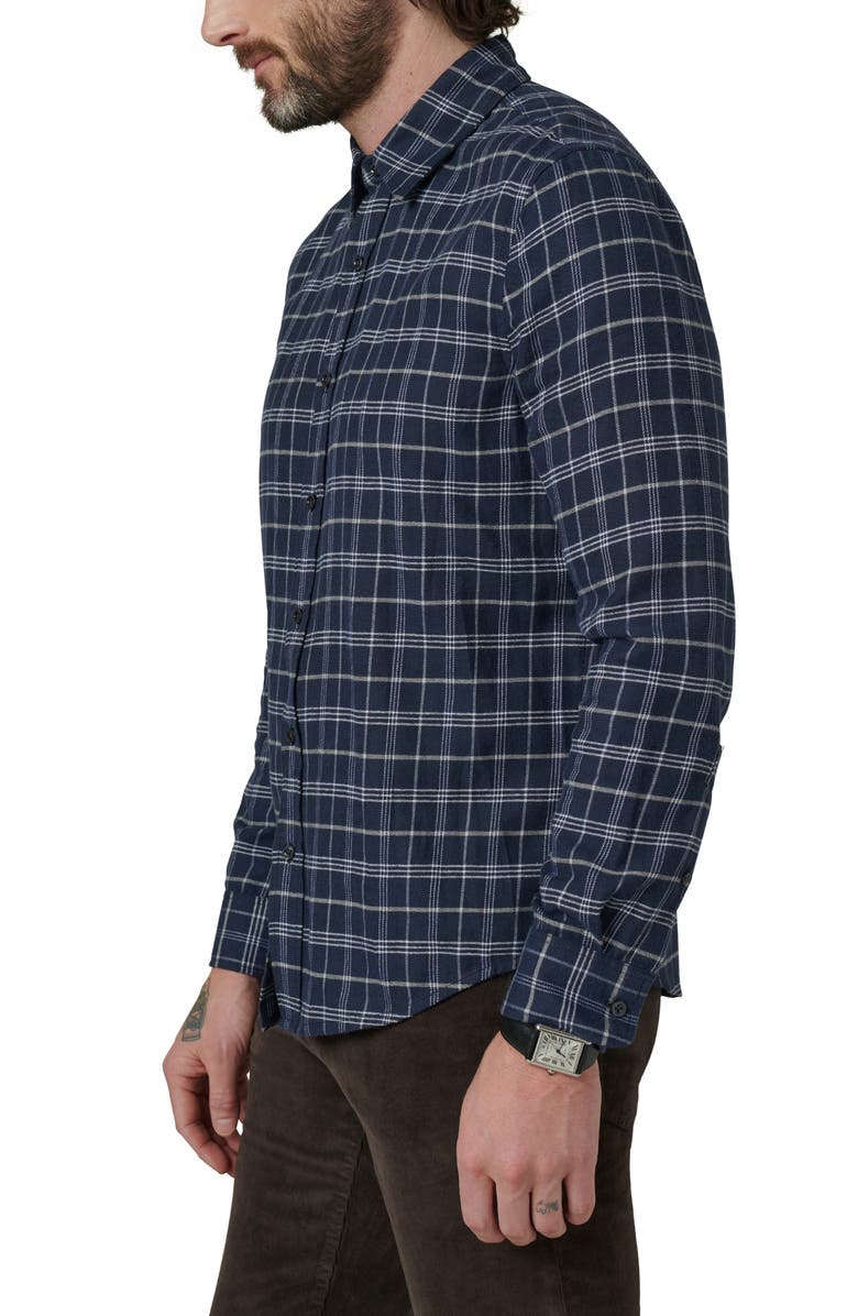 Joe's Oliver Flannel Button-Up Shirt, Alternate, color, Vintage Navy Plaid