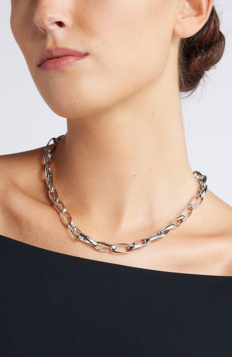 Nordstrom Polished Cable Link Chain Necklace, Alternate, color,