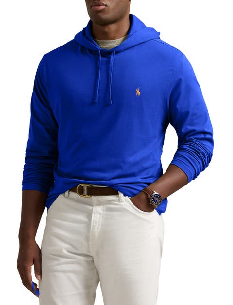 Big & Tall Jersey Hooded Long-Sleeve T-Shirt