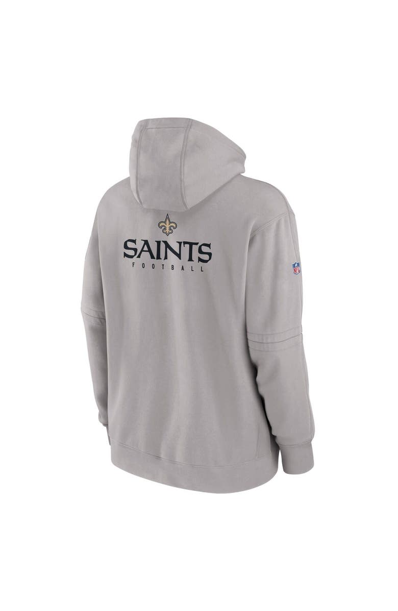 Nike Men's Nike Gray New Orleans Saints Sideline Club Fleece Pullover Hoodie, Alternate, color, Gray
