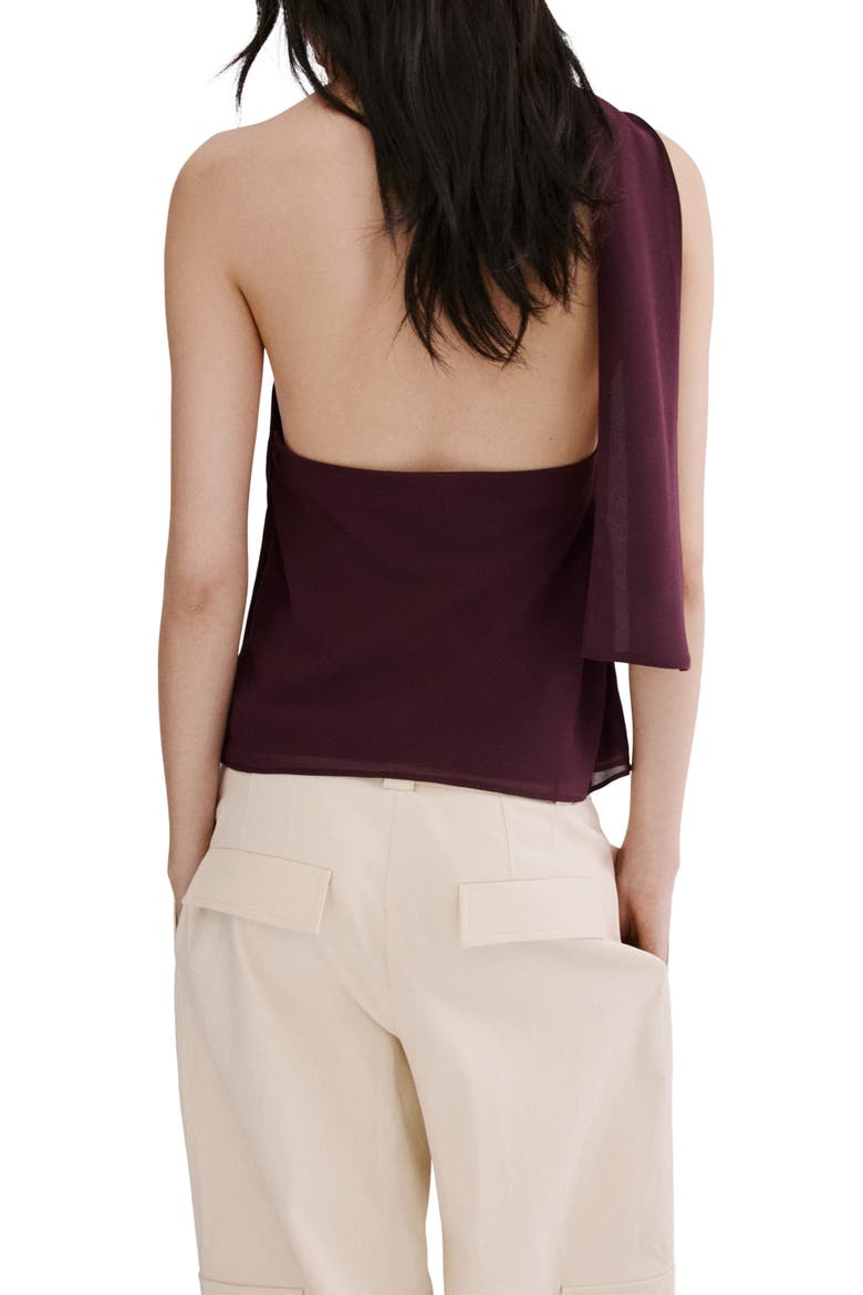 Cowl Neck Sleeveless Top, Alternate, color, MAROON