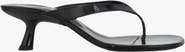 SIMONMILLER Beep Patent Thong Sandal in Black
