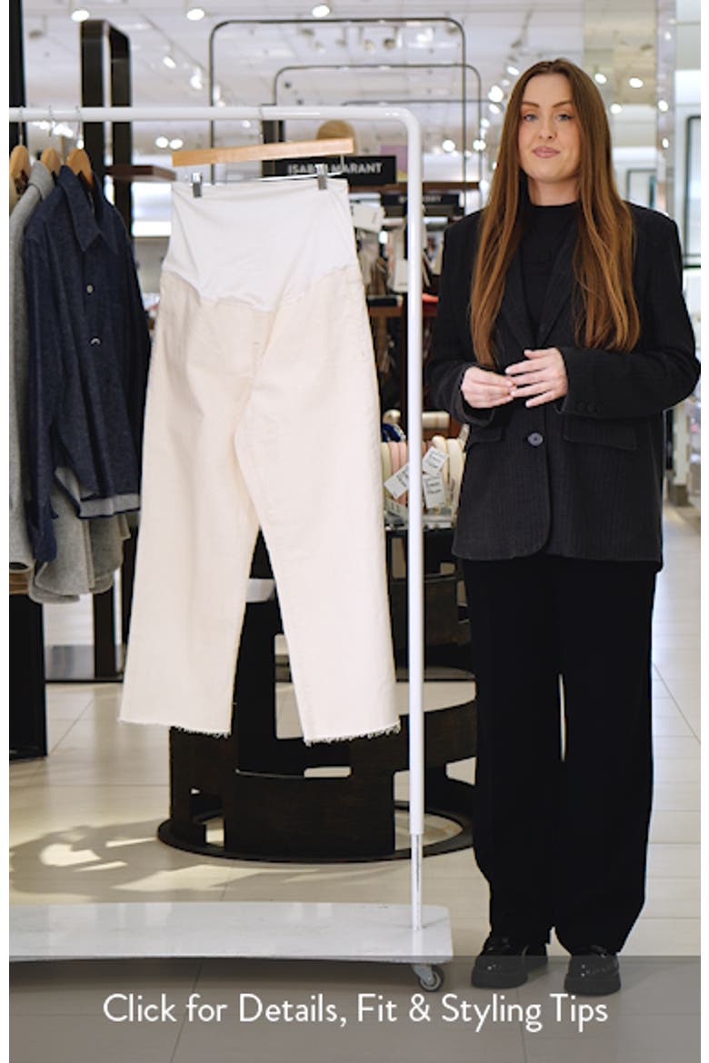 The Perfect Vintage Crop Flare Maternity Jeans video