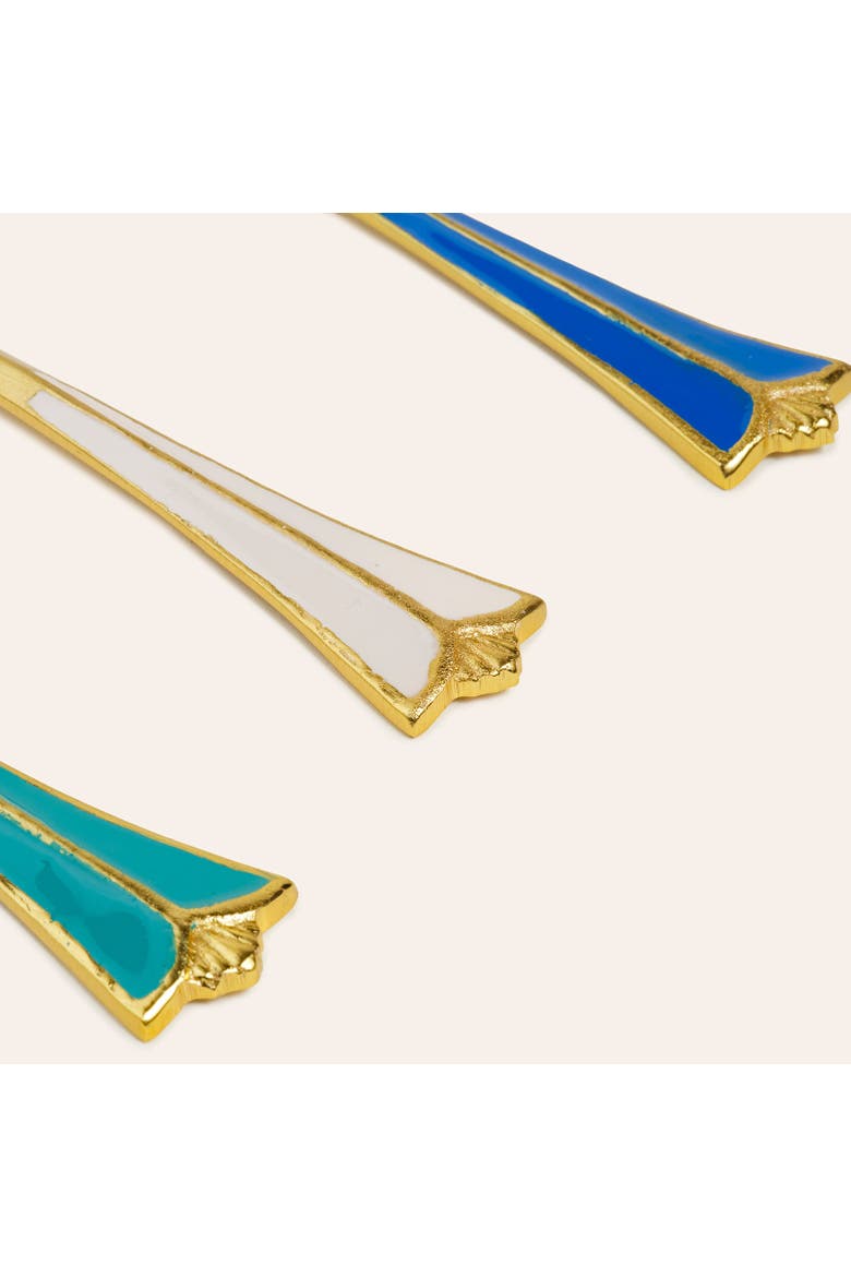 Tanda Steel Cheese Service Set of 3 Entertaining Essential, Alternate, color, Metallic Gold