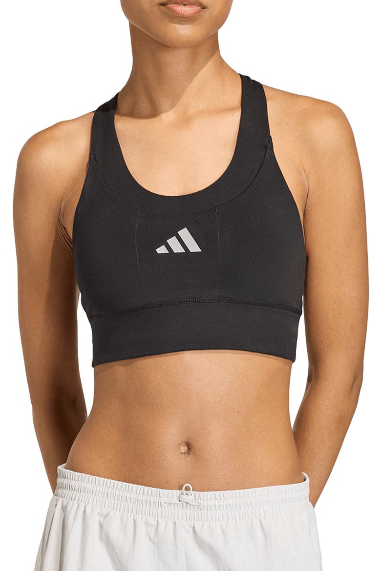Adi365 Pocket Sports Bra, Main, color, BLACK