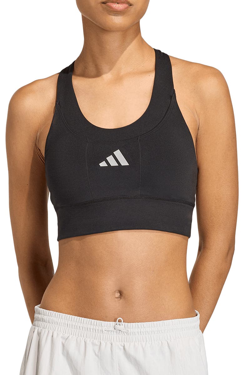 adidas Adi365 Pocket Sports Bra, Main, color, Black