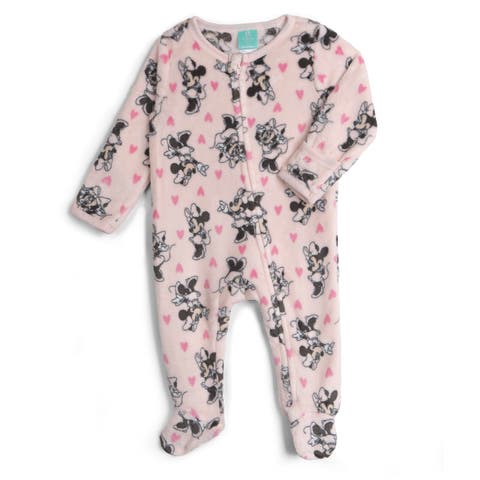 Minnie Mouse Baby Girls' Fleece One Piece Sleep N Play (Baby)