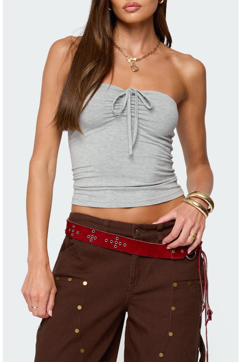 Annelise Strapless Tube Top, Main, color, GRAY-MELANGE