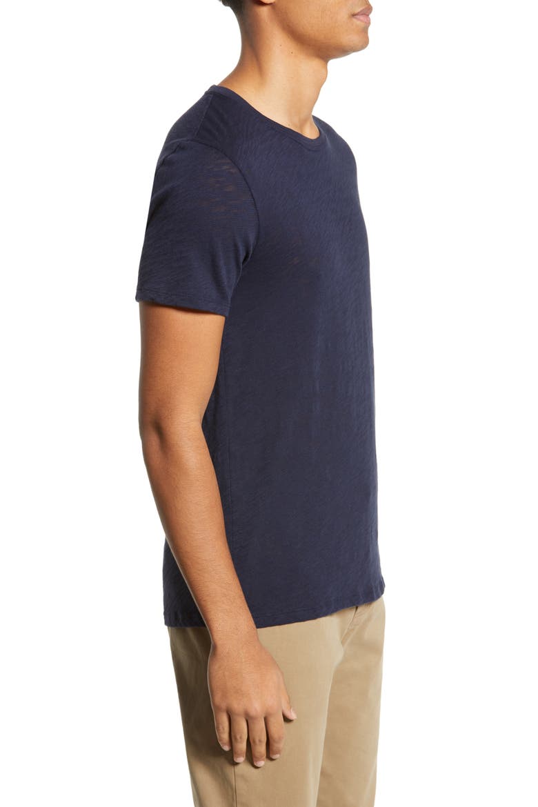 Slub Crewneck T-Shirt, Alternate, color, MIDNIGHT