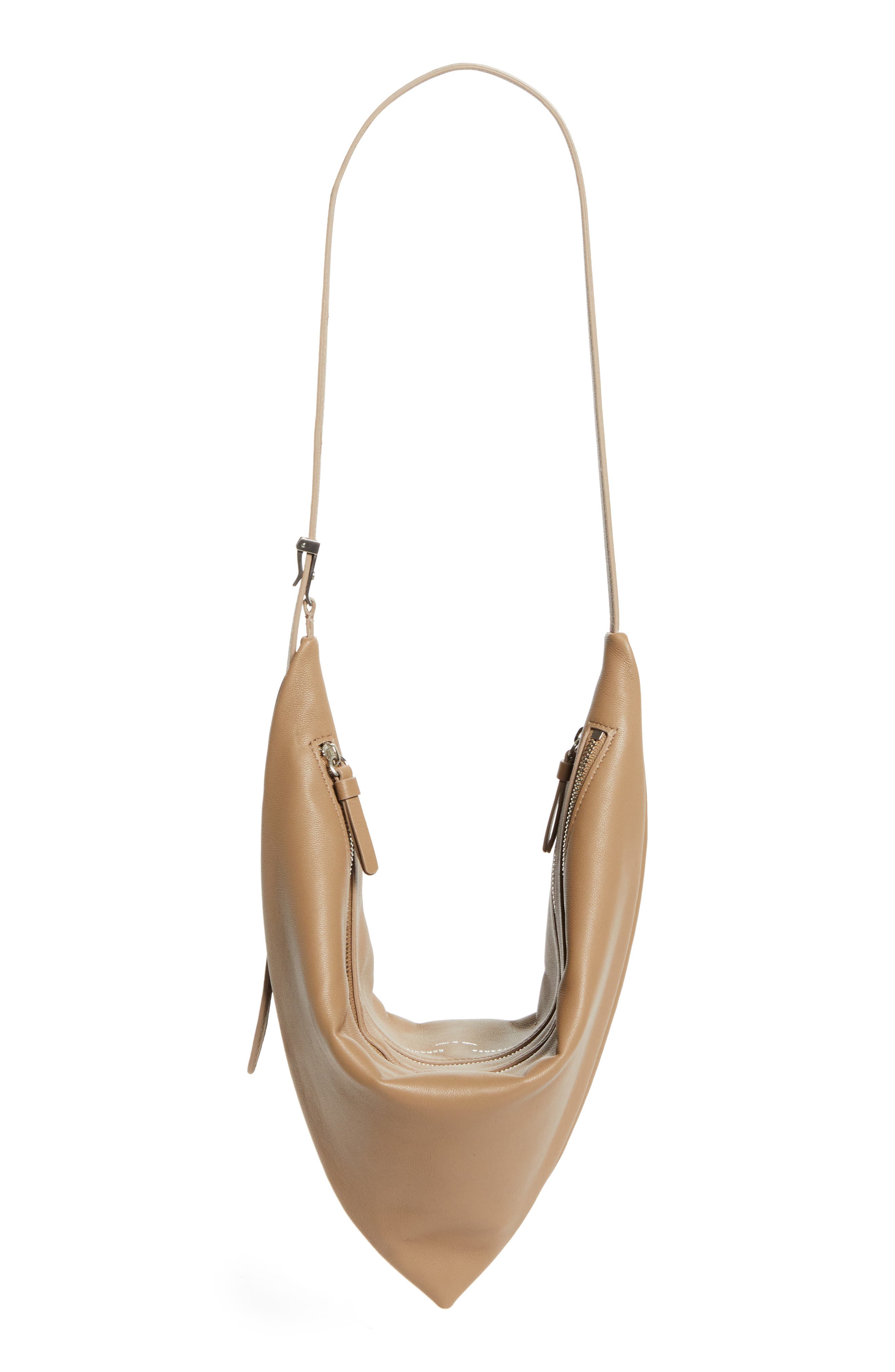 Proenza Schouler Tetra Leather Shoulder Bag, Alternate, color, Cumin