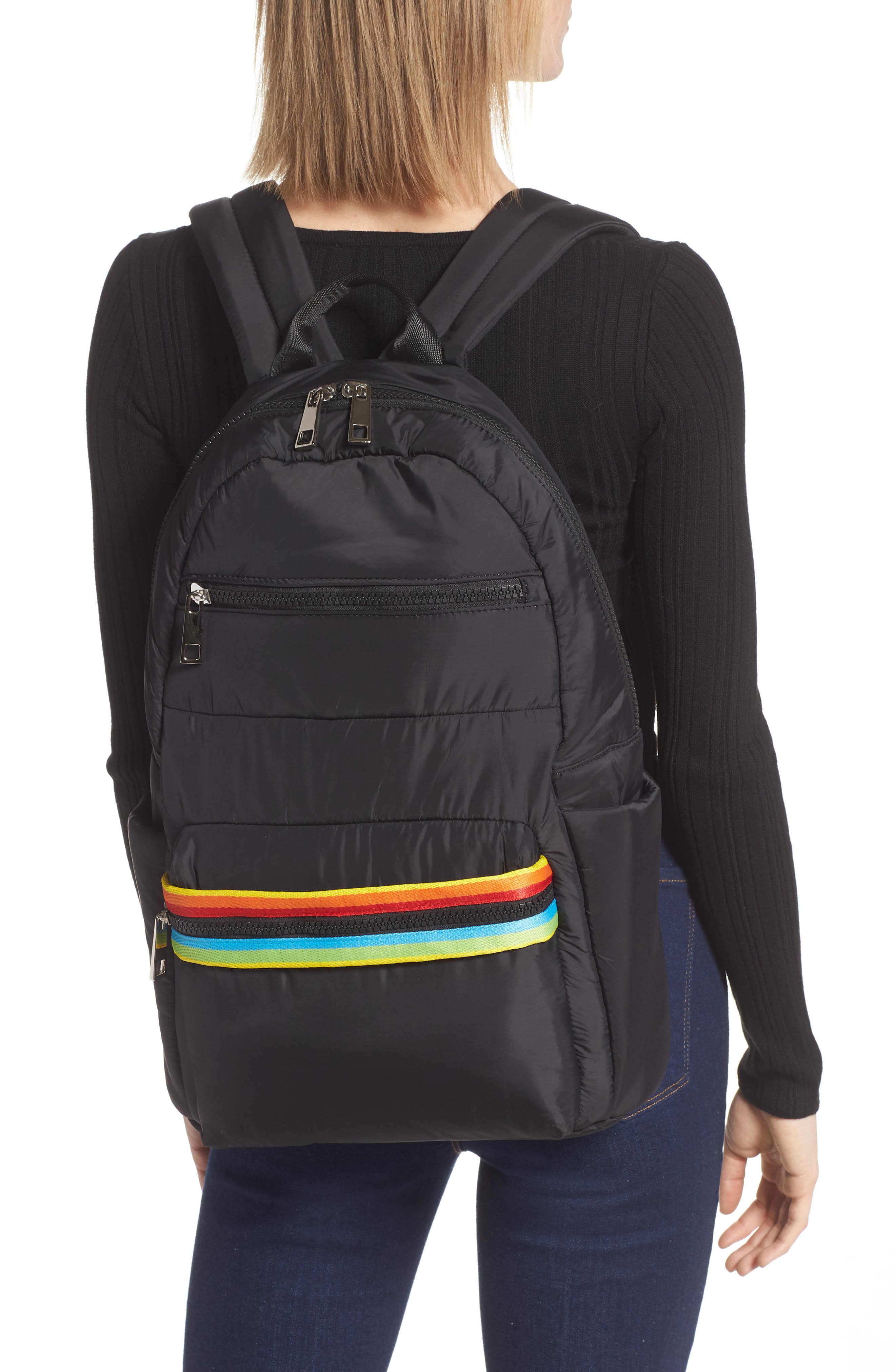 Sondra Roberts Rainbow Web Backpack, Alternate, color, 