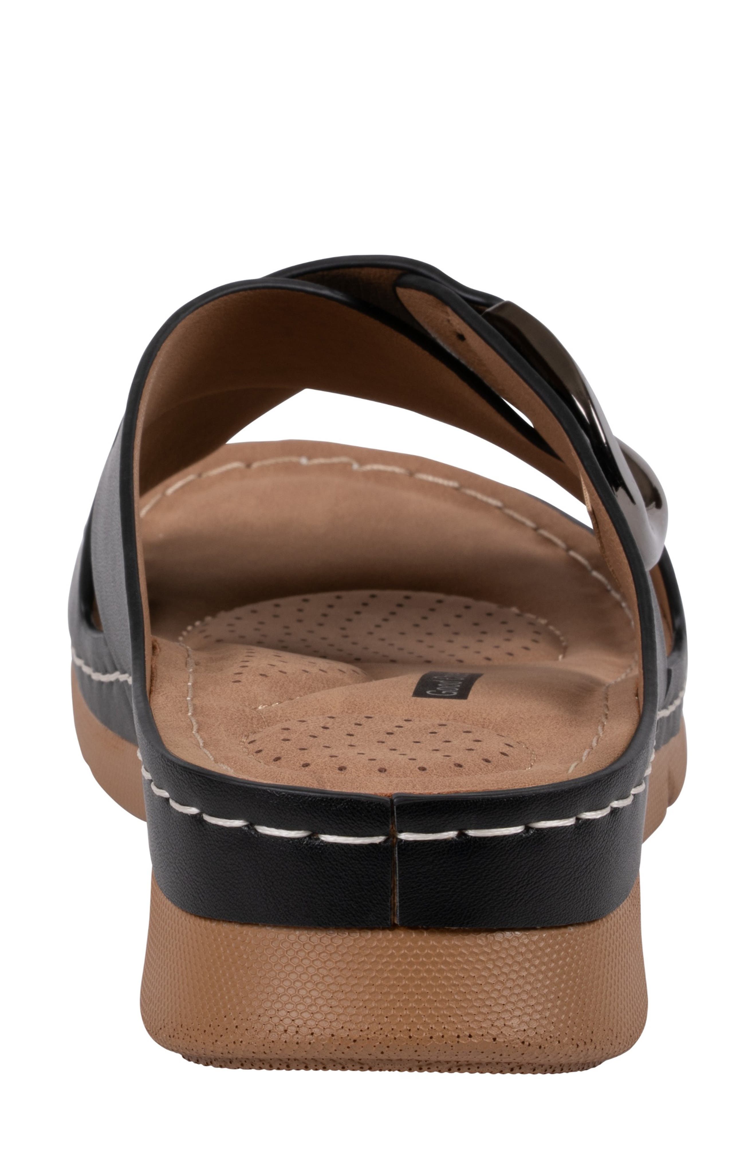 GOOD CHOICE NEW YORK Eanna Wedge Sandal, Alternate, color, Black