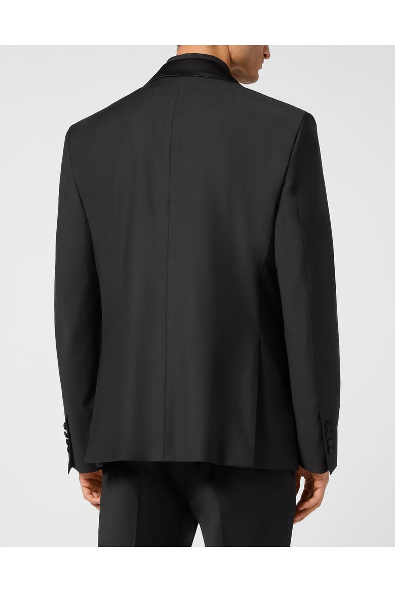 Wool Blazer Lord Fit Flame Men, Alternate, color, black/red
