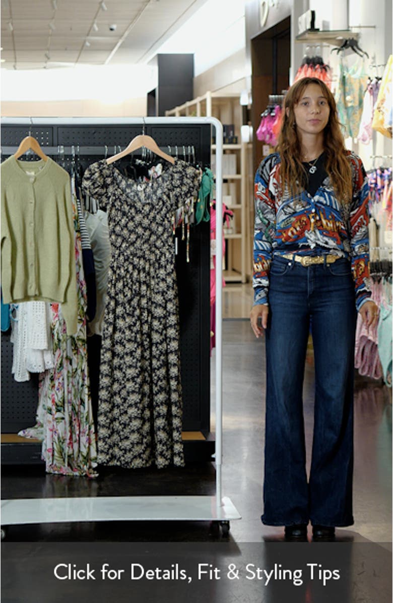 Quinley Floral Organic Cotton Midi Dress, sales video thumbnail