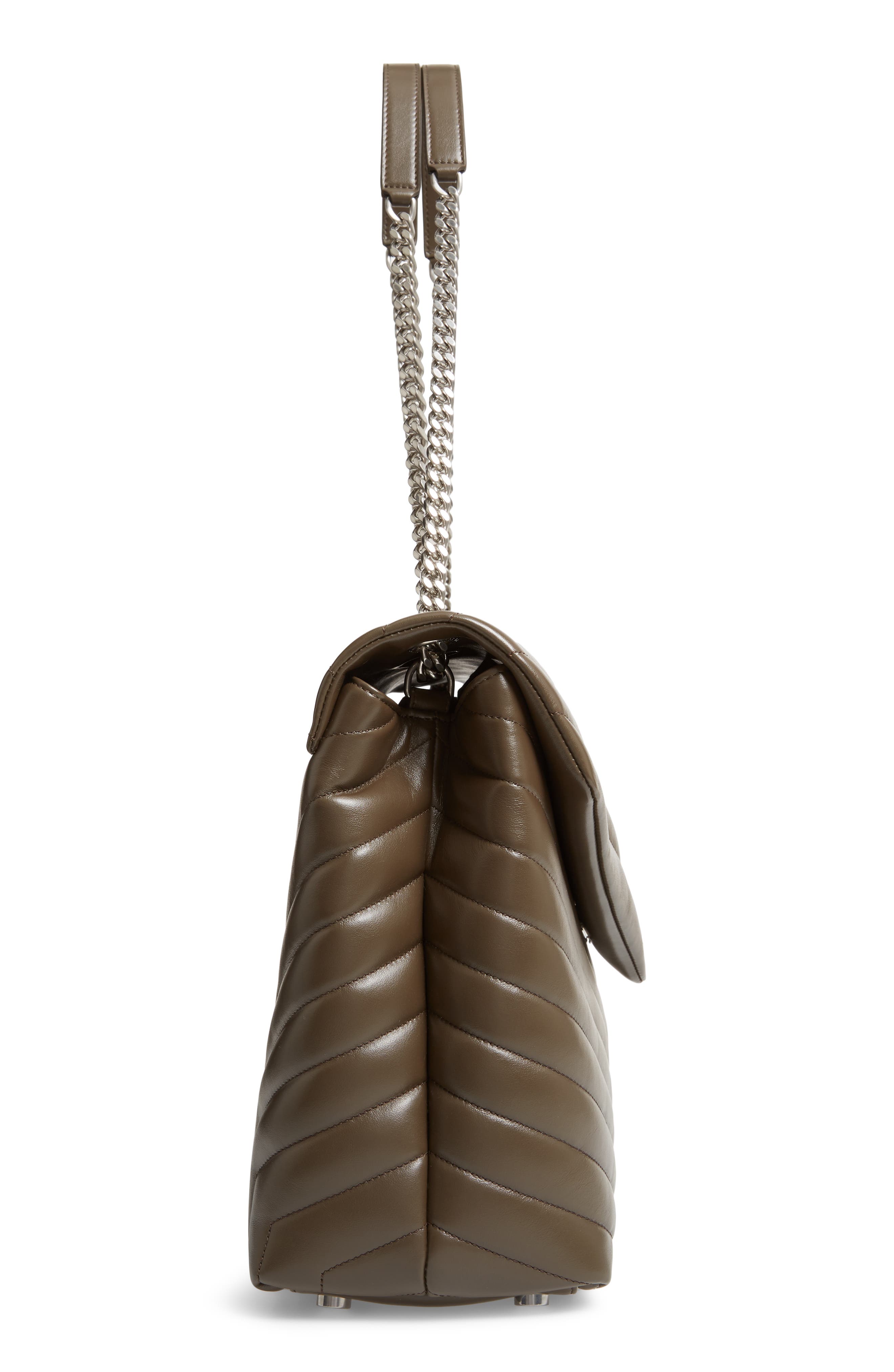 Saint Laurent Large LouLou Matelassé Leather Shoulder Bag, Alternate, color, 