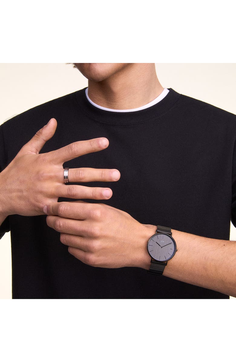 Daniel Wellington Classic Piano Link Bracelet Watch, 40mm, Alternate, color, 