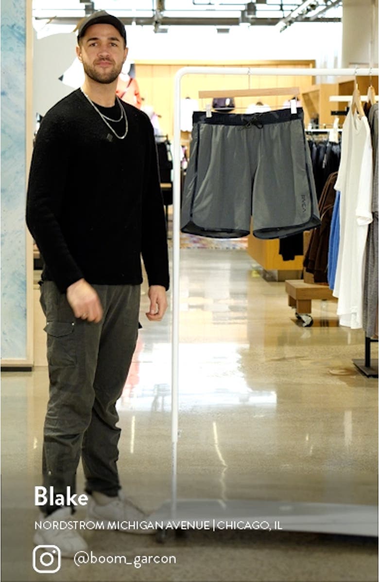 Recycled Polyester Blend Swim Trunks, sales video thumbnail