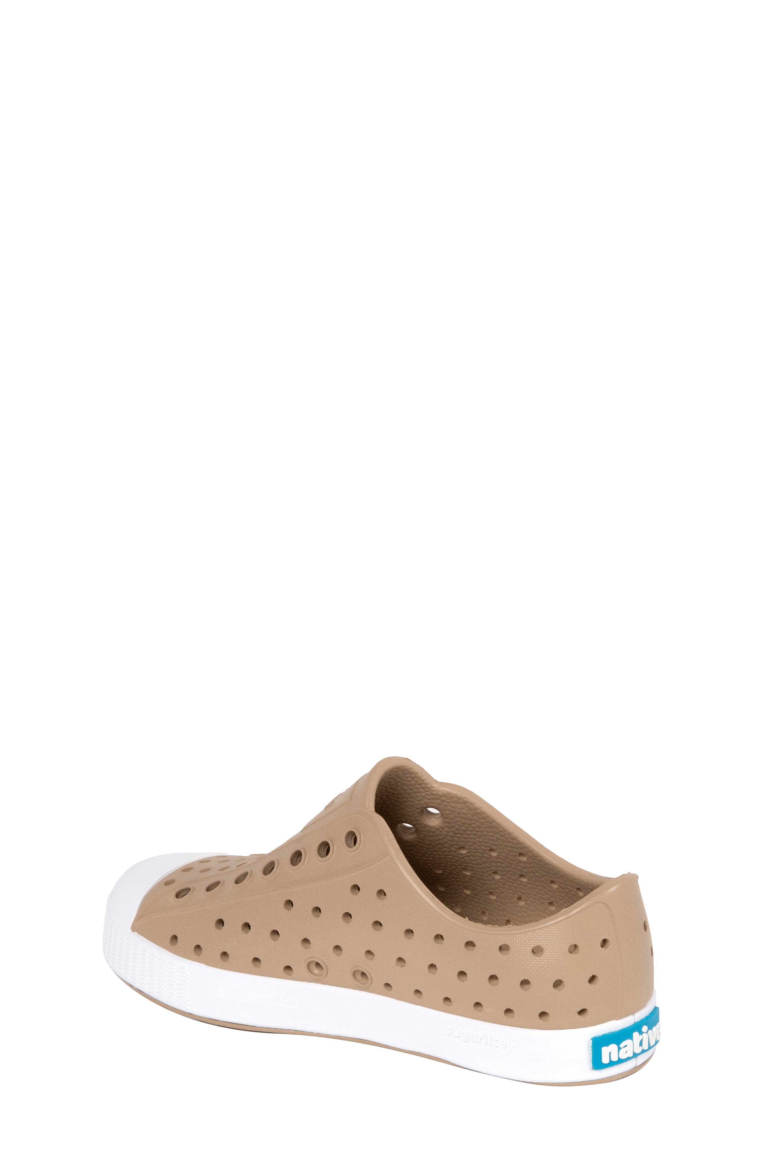 Native Shoes Kids' Jefferson Water Friendly Slip-On Sneaker, Alternate, color, Flax Tan/ Shell White