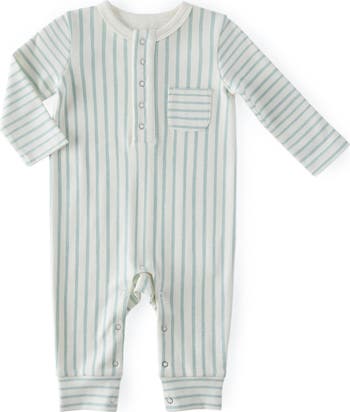Stripes Away Organic Cotton Pocket Romper
