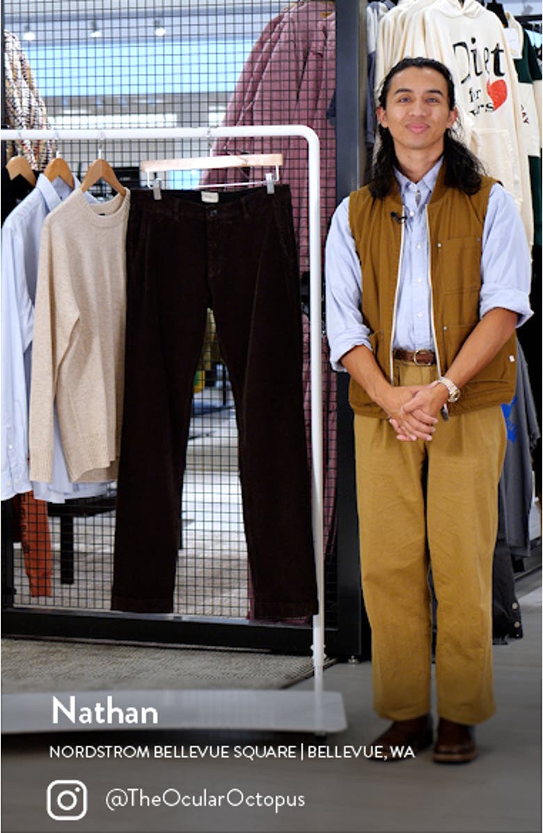 Ivan Slim Fit Corduroy Pants, sales video thumbnail