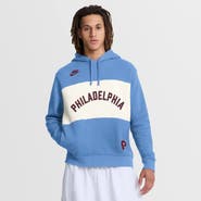 Nike Men's Nike Light Blue Philadelphia Phillies '80s Cooperstown Collection Legacy Color-Block Hoodie