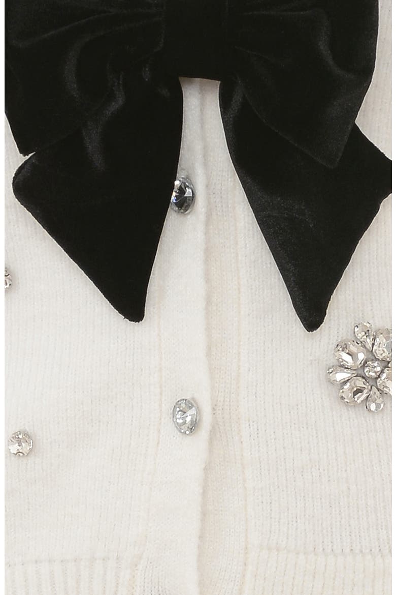 Beaubella Embellished Cardigan, Alternate, color, IVORY