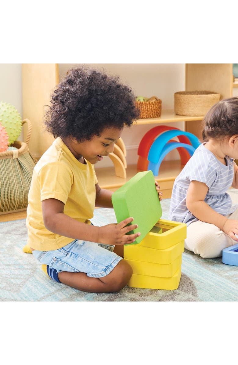 Kaplan Early Learning Company Mirror Foam Blocks - 12 Pieces, Alternate, color, Multicolored