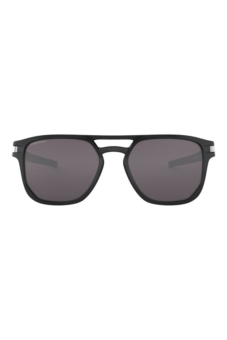 Prizm™ Latch™ Beta 54mm Square Sunglasses, Main, color, BLACK