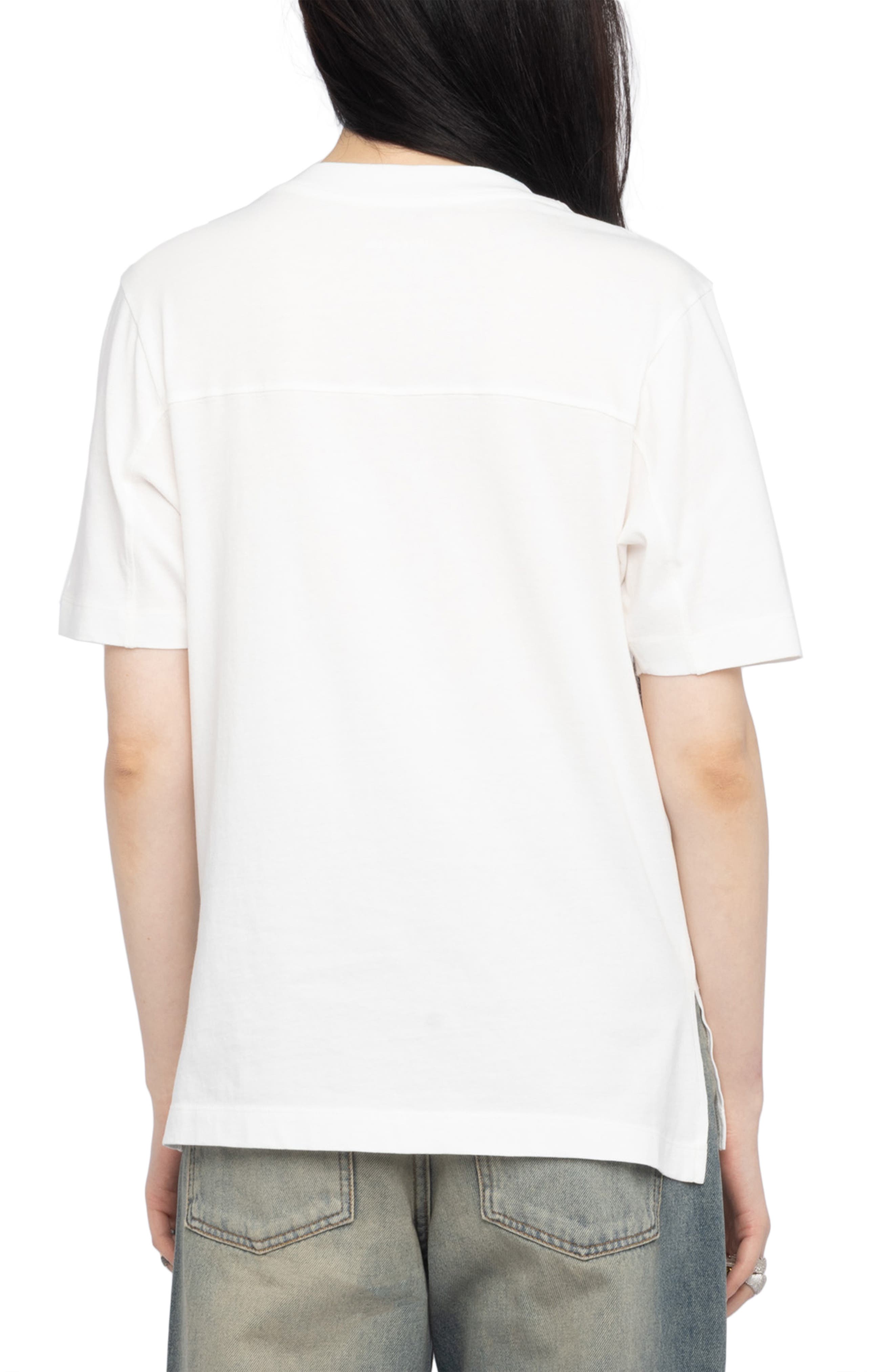 Boo Flocked Rhinestone T-Shirt - image 2
