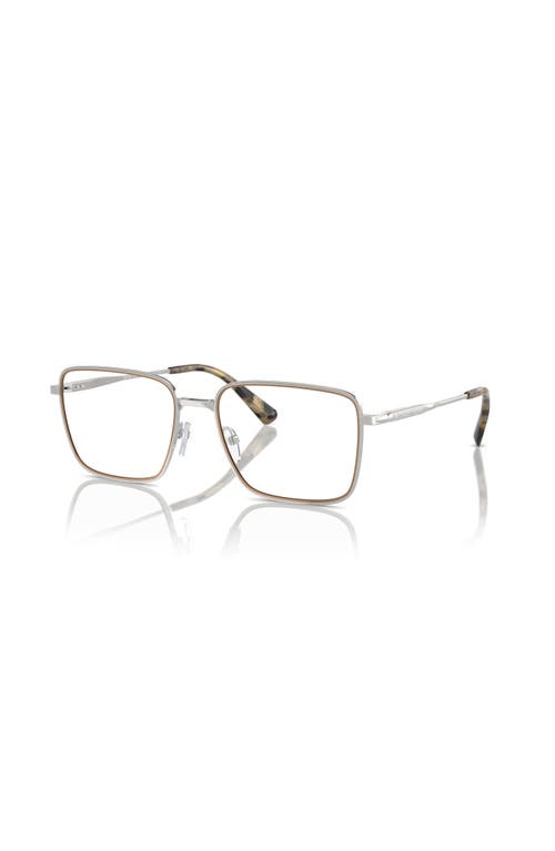 Michael Kors 56mm Rectangle Optical Glasses In Gold