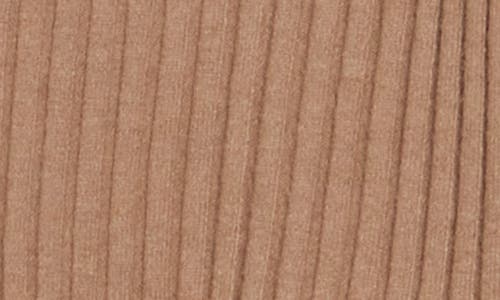 Leith Fitted Button Front Cardigan In Brown