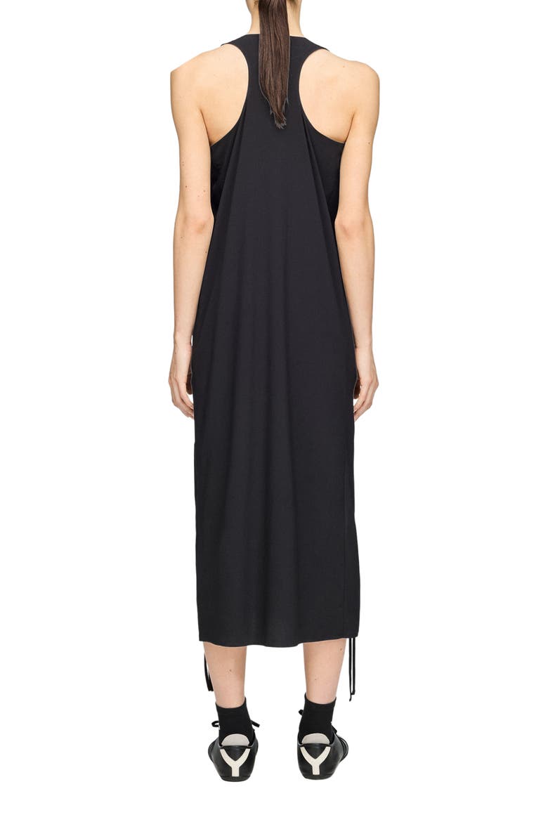 Racer Cinch Dress, Alternate, color, BLACK