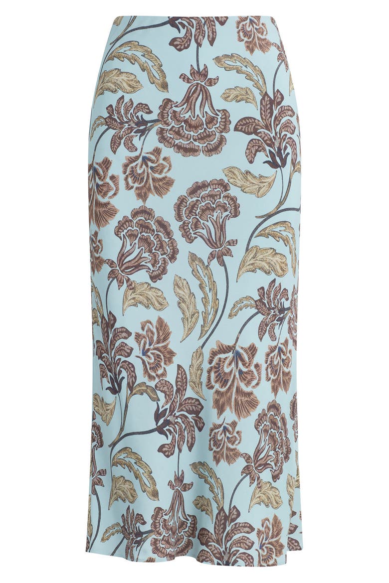 The Jojo Floral Midi Skirt, Alternate, color, SKY PAISLEY FLORAL
