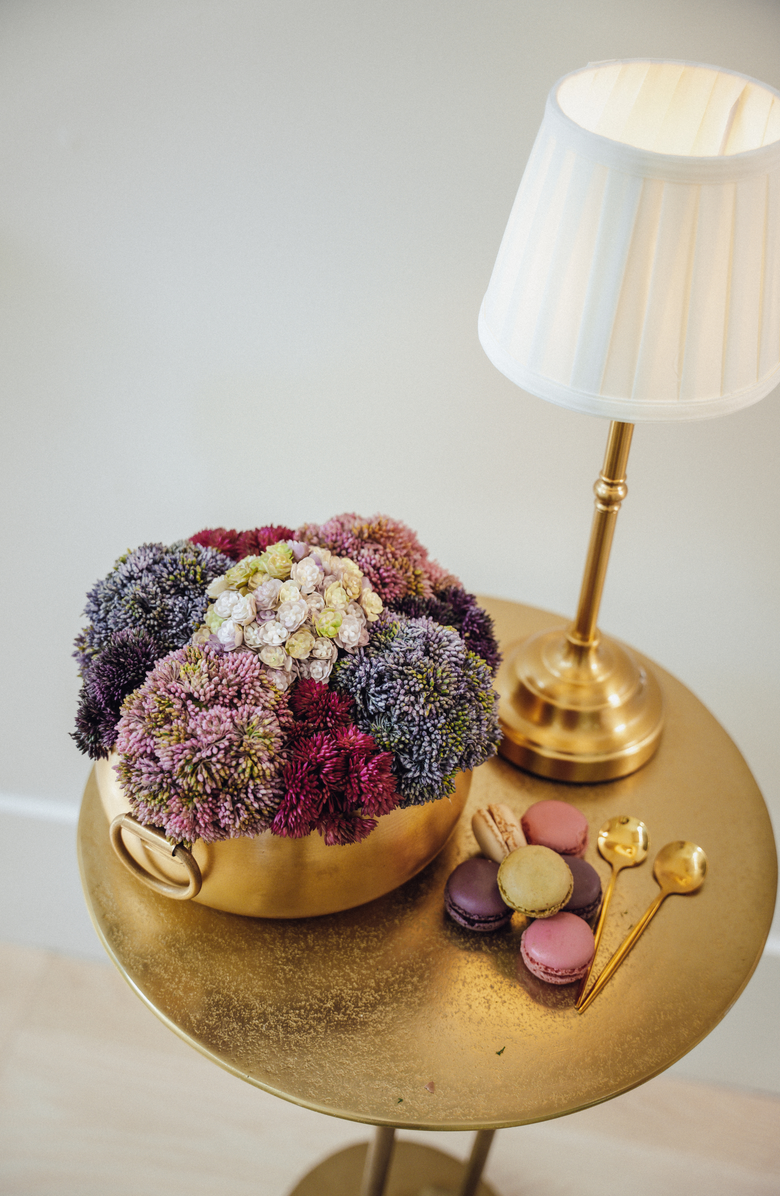 CocoBella Solene Gold Sedum Arrangement, Alternate, color, Multi-Color