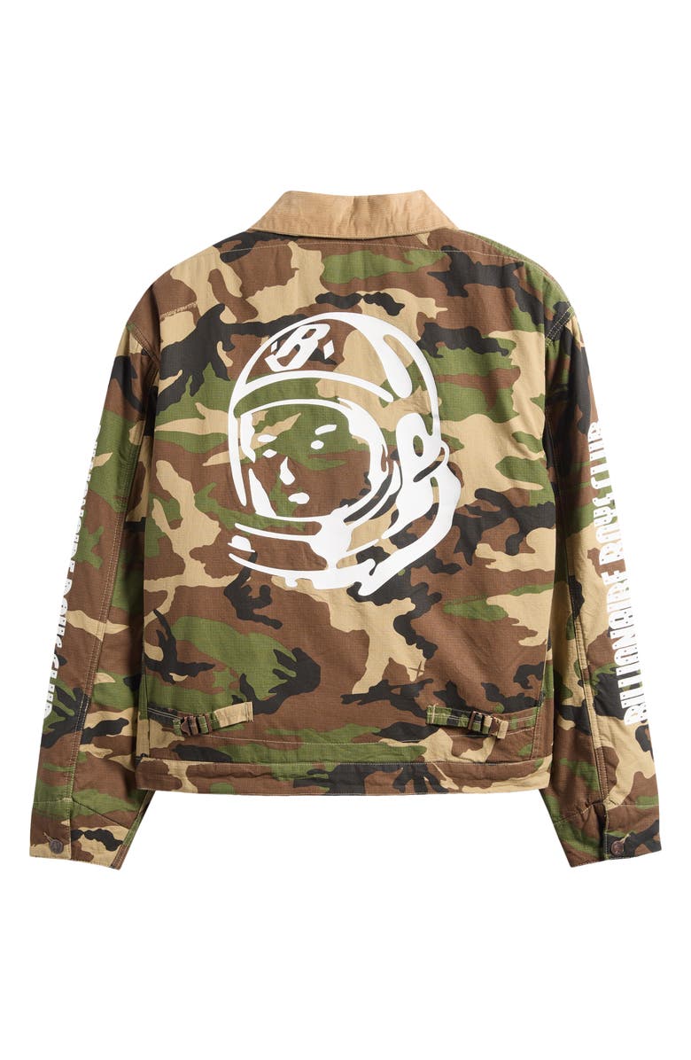 Billionaire Boys Club BB Starcast Camo Cotton Ripstop Jacket, Alternate, color, Kelp