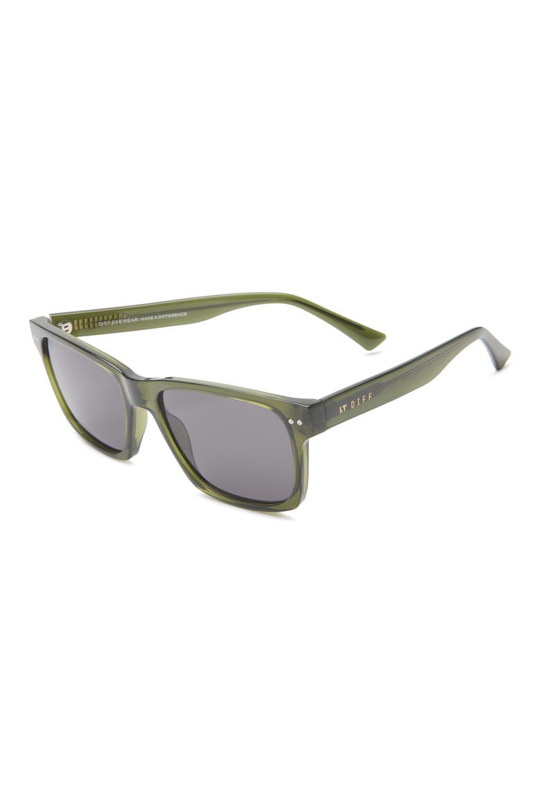 Marco 56mm Square Sunglasses, Alternate, color, DARK SAGE CRYSTAL GREY